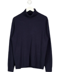 UNIQLO Navy Blue 100% Cashmere Turtleneck Jumper UK XXL