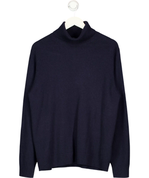 UNIQLO Navy Blue 100% Cashmere Turtleneck Jumper UK XXL