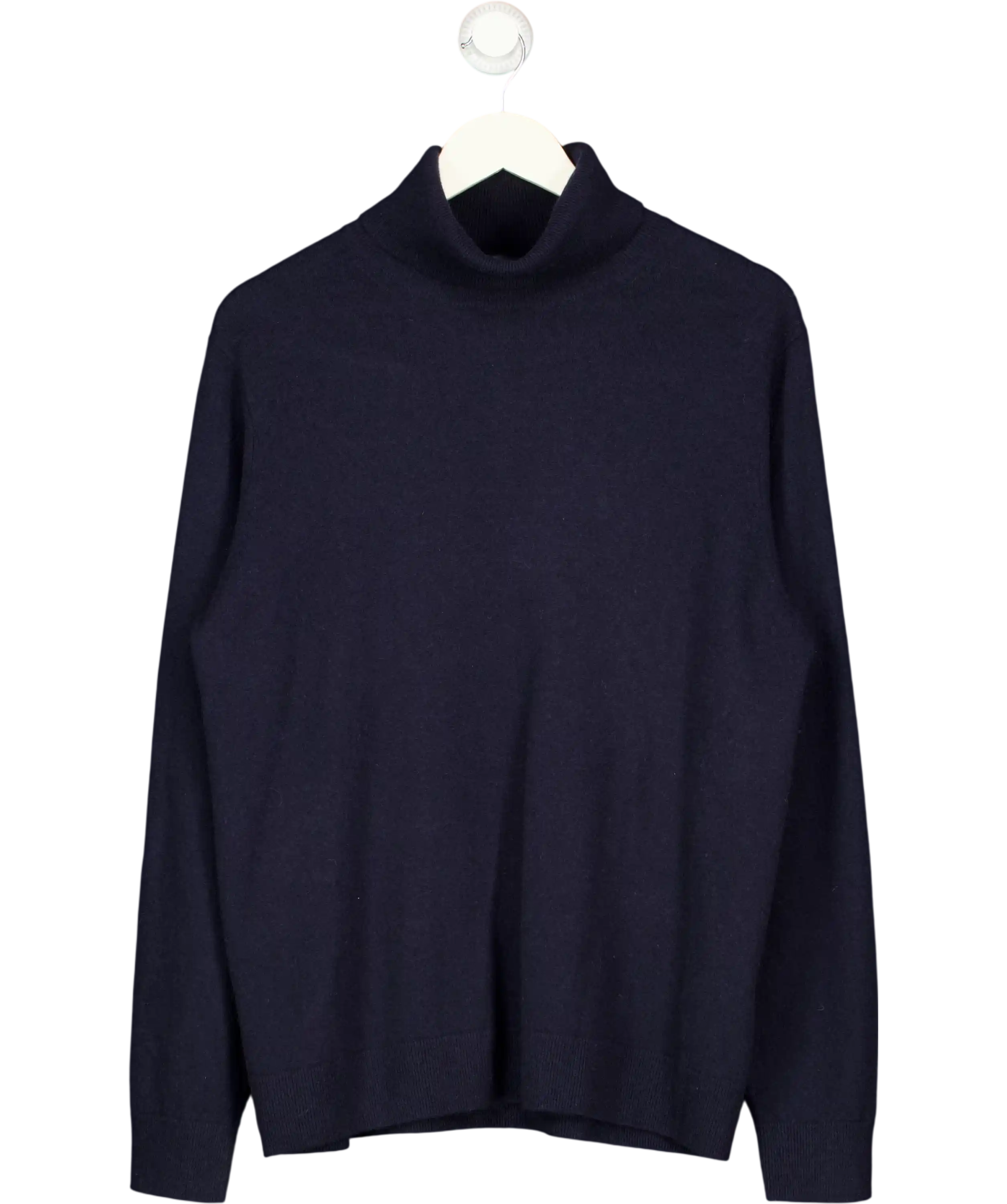 UNIQLO Navy Blue 100% Cashmere Turtleneck Jumper UK XXL