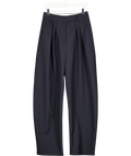 HENNE Navy Blue Portia Relaxed Wide Leg Trousers UK 8