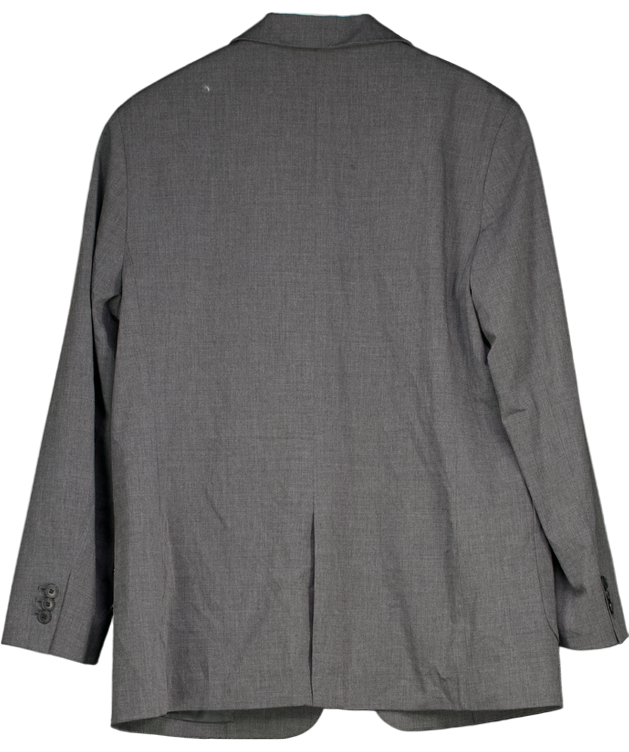 UNIQLO : C Charcoal Grey Single Breasted Blazer UK L