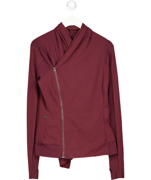 LULULEMON Burgundy Red Bhakti Yoga Jacket Us10 UK 14