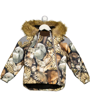MOLO Brown Sleeping Cubs Ski Jacket 122cm 7 Years