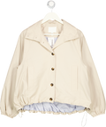 H&M Beige Oversized Bubble-hem Jacket UK XXS