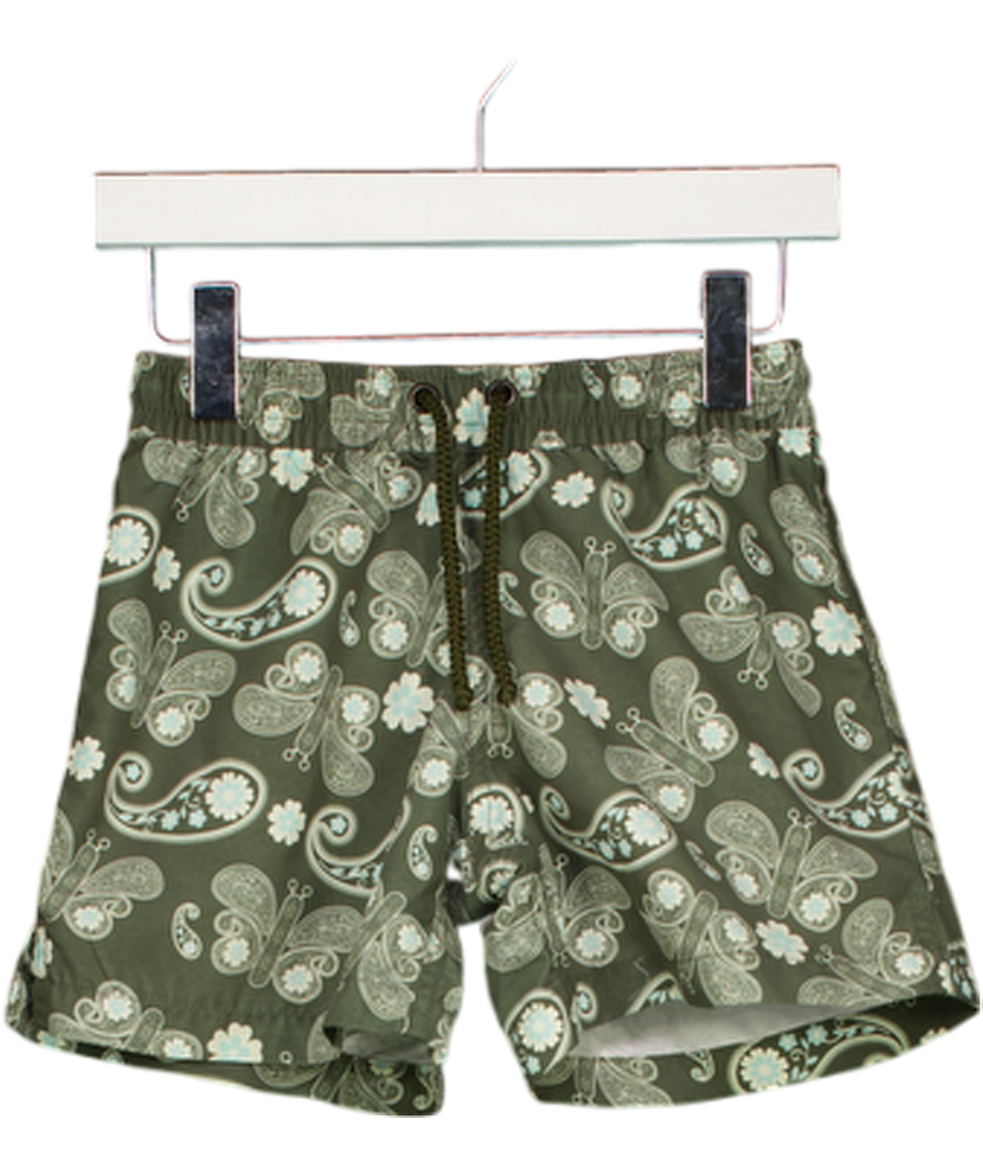 SUNUVA Green Butterfly And Floral Print Drawstring  Swimshorts 3 Years