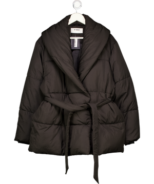 WANDERDOLL Grey Blair Structured Collar Detail Button Through Jacket UK XS