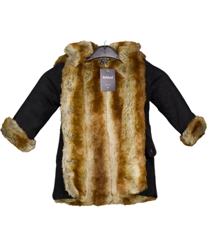 LILI GAUFRETTEDark Blue Jean Coat Fully Fur Lined 2 Years