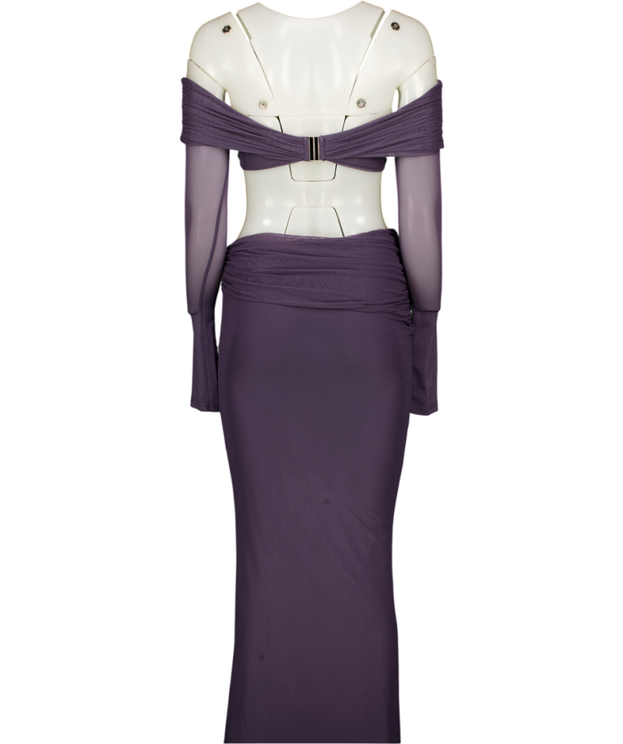 OUTCAST Purple Maxi Dress UK S