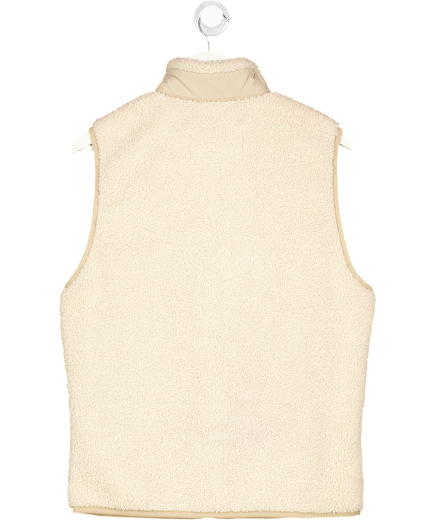 Abercrombie & Fitch Beige Sherpa Fleece Vest UK S