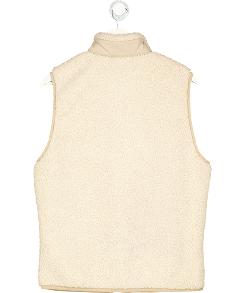 Abercrombie & Fitch Beige Sherpa Fleece Vest UK S