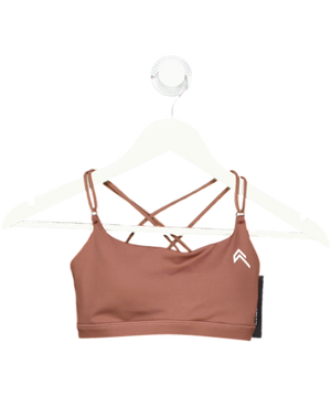 Oner Active Brown Cross Back Sports Bra UK S