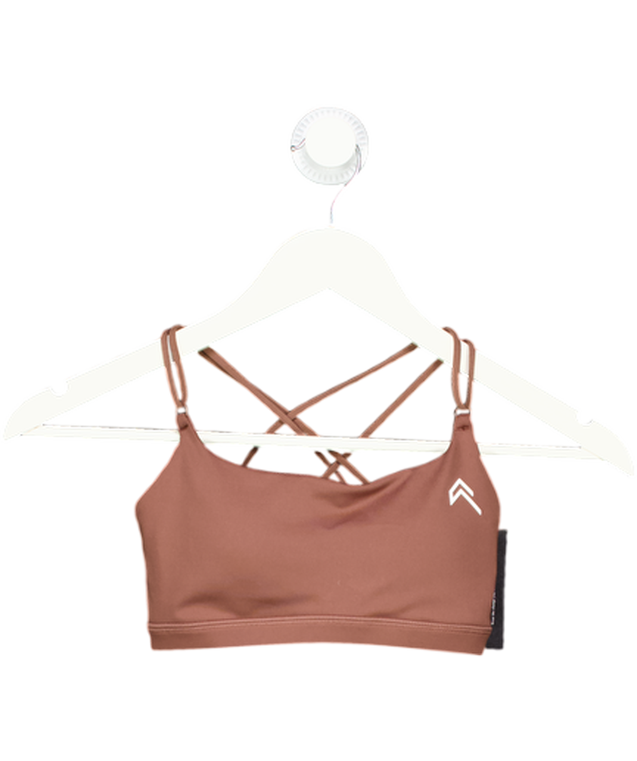 Oner Active Brown Cross Back Sports Bra UK S