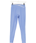 White Fox Corn Flower Blue High Waisted Active Wear Leggings UK S