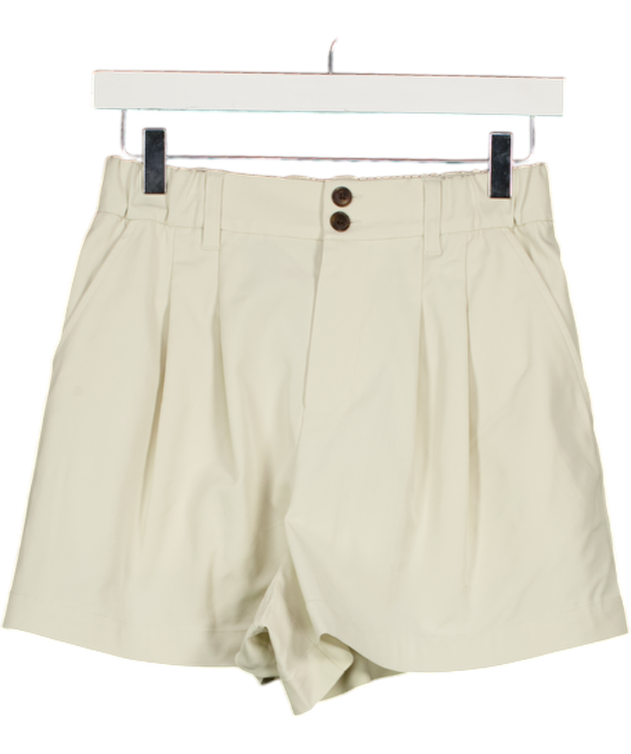 VARLEY Beige Tansy Woven Shorts UK XS