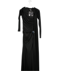 Chats by C.Dam Black Draped Detail Merri Dress UK 10