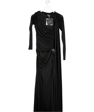 Chats by C.Dam Black Draped Detail Merri Dress UK 10