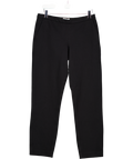 SUNSPEL Black Cotton Twill Tapered Trouser UK S