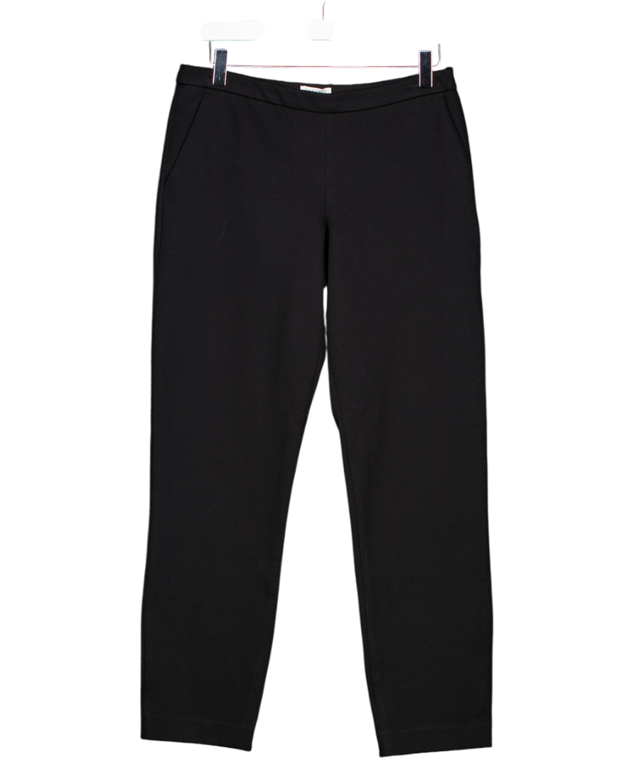 SUNSPEL Black Cotton Twill Tapered Trouser UK S