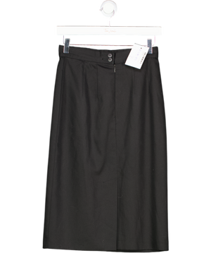 Alexon Black Pencil Skirt With Slit UK 10