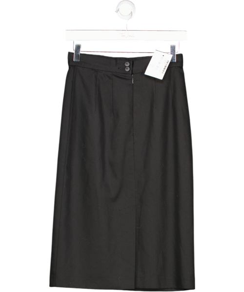 Alexon Black Pencil Skirt With Slit UK 10