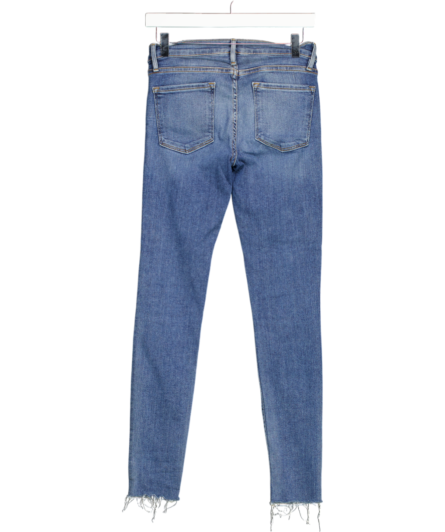 FRAME Blue Skinny Distressed Jeans W26