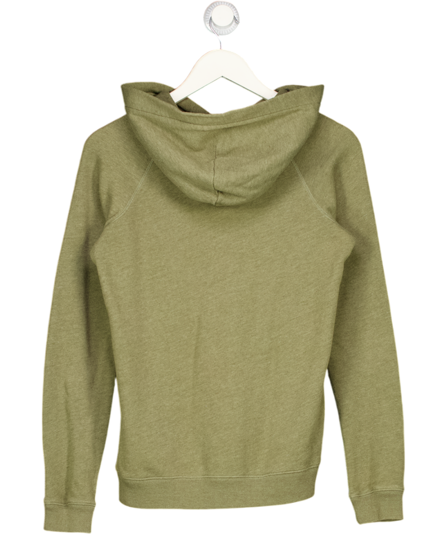 JACK WILLS Olive Green Logo Hoodie UK 10