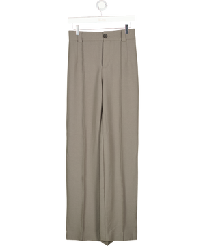 ZARA Grey Full Length High Waist  Trousers UK XS