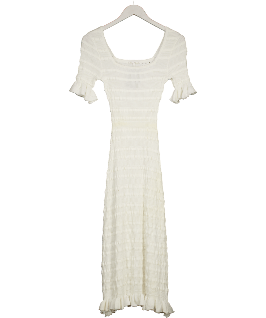AAVELLE Cream Light Weight Knit Dress (chantilly) UK S - Reliked