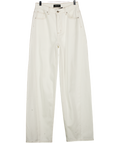 White Fox Clarissa Low Rise Wide Leg Jeans Off White UK S