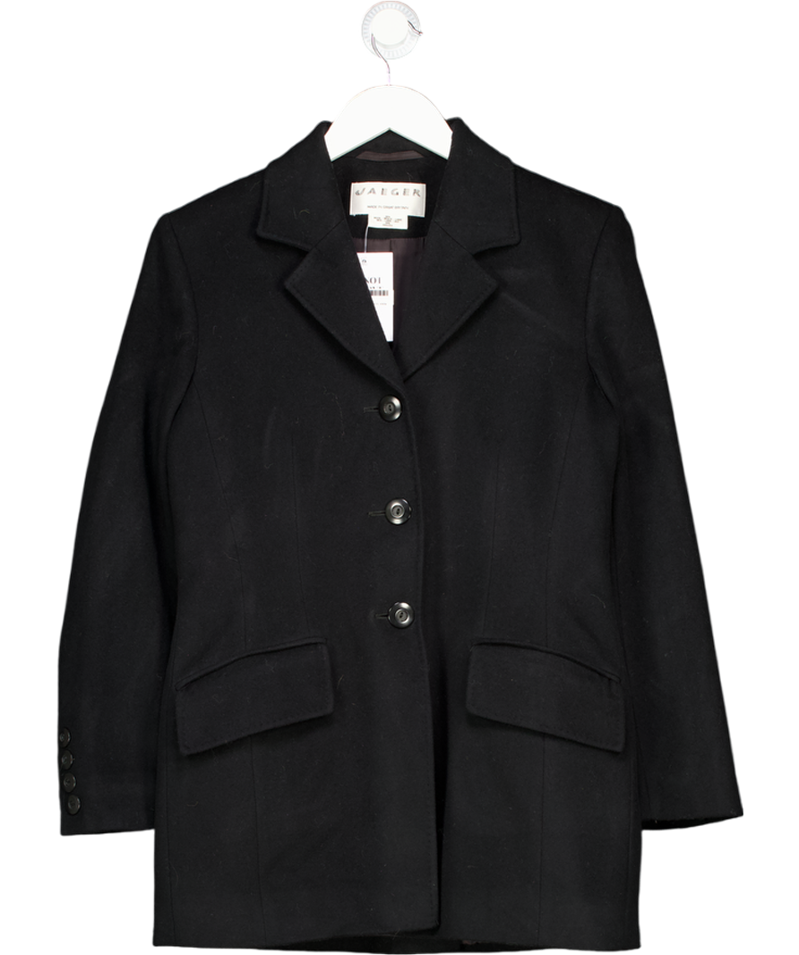 Jaeger Black Wool Blazer UK 10