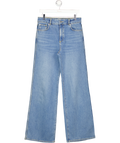 SEZANE Blue High Waist Wide Leg Jeans Fr38 UK 10