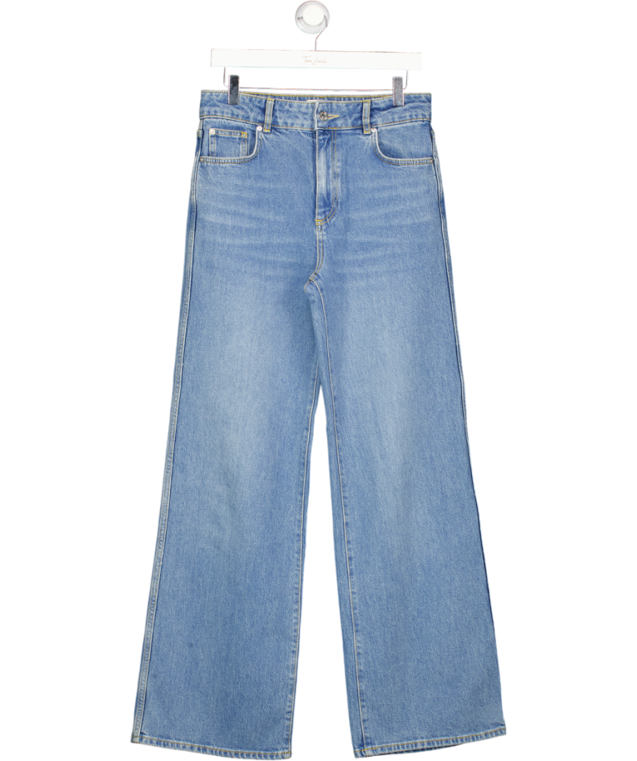 SEZANE Blue High Waist Wide Leg Jeans Fr38 UK 10