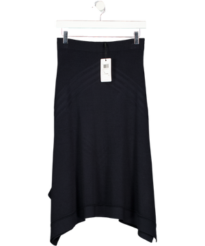 REISS Blue Gabriella Knitted Midi Skirt UK M