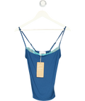 Stripe & Stare Blue Square Lace Cami UK S