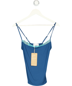 Stripe & Stare Blue Square Lace Cami UK S