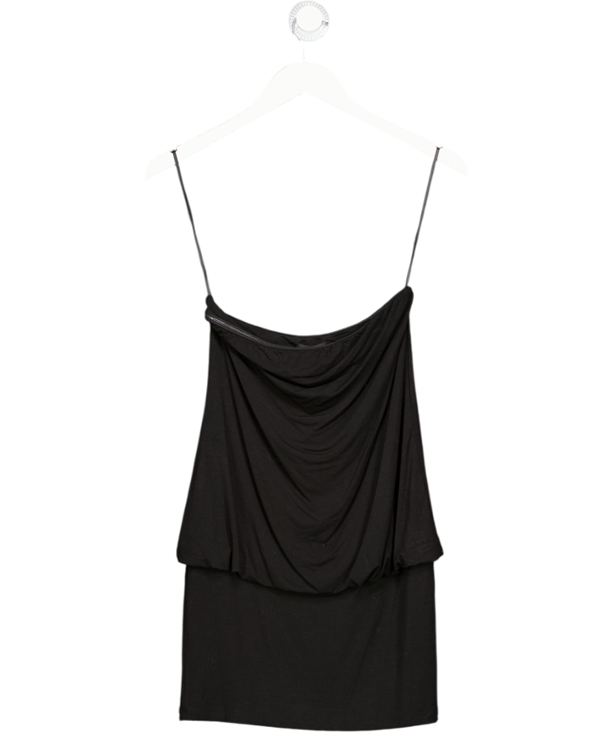 White Fox Chasing A Dream Strapless Mini Dress Black UK XS