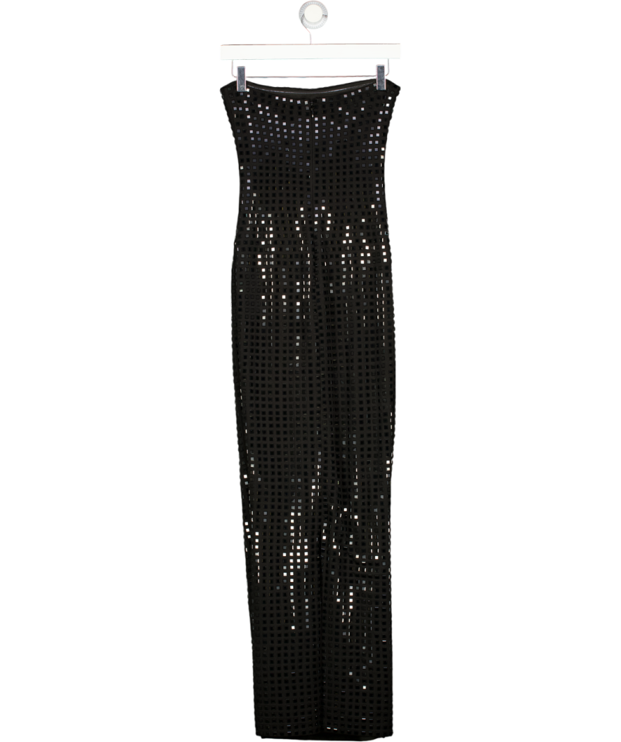 BABYBOO Crystal Embellished Neriah Bandeau Maxi Dress - Black UK S