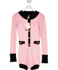 NANA JACQUELINE Pink / Black Matilda Romper UK S