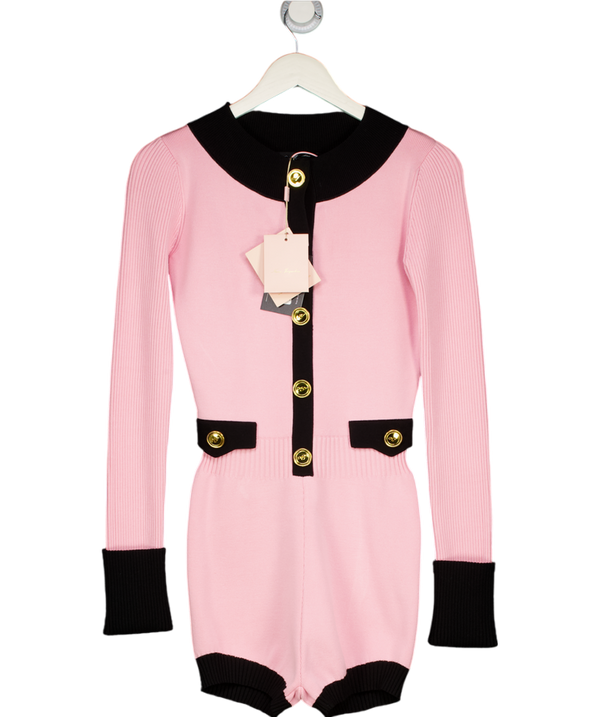 NANA JACQUELINE Pink / Black Matilda Romper UK S