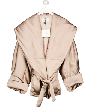 ArakII Pink Rose Taupe Padded Oversized Jacket UK M