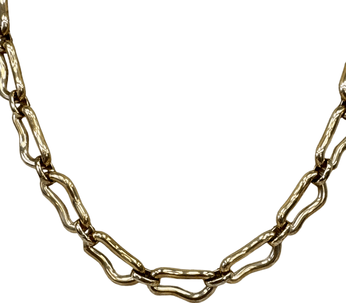 Abbot Lyon 18k Gold plated Molten Link Necklace (gold) One Size - Reliked