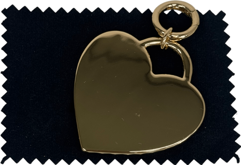 Abbott Lyon 18k Gold Plated Heart Shaped Charm - Reliked