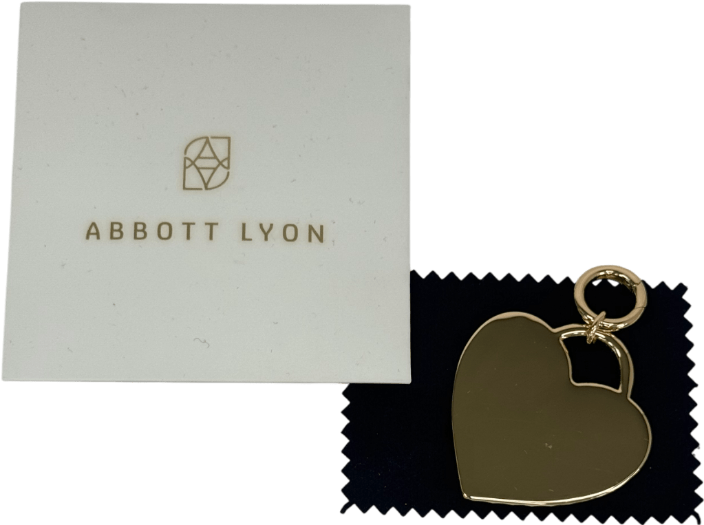 Abbott Lyon 18k Gold Plated Heart Shaped Charm - Reliked