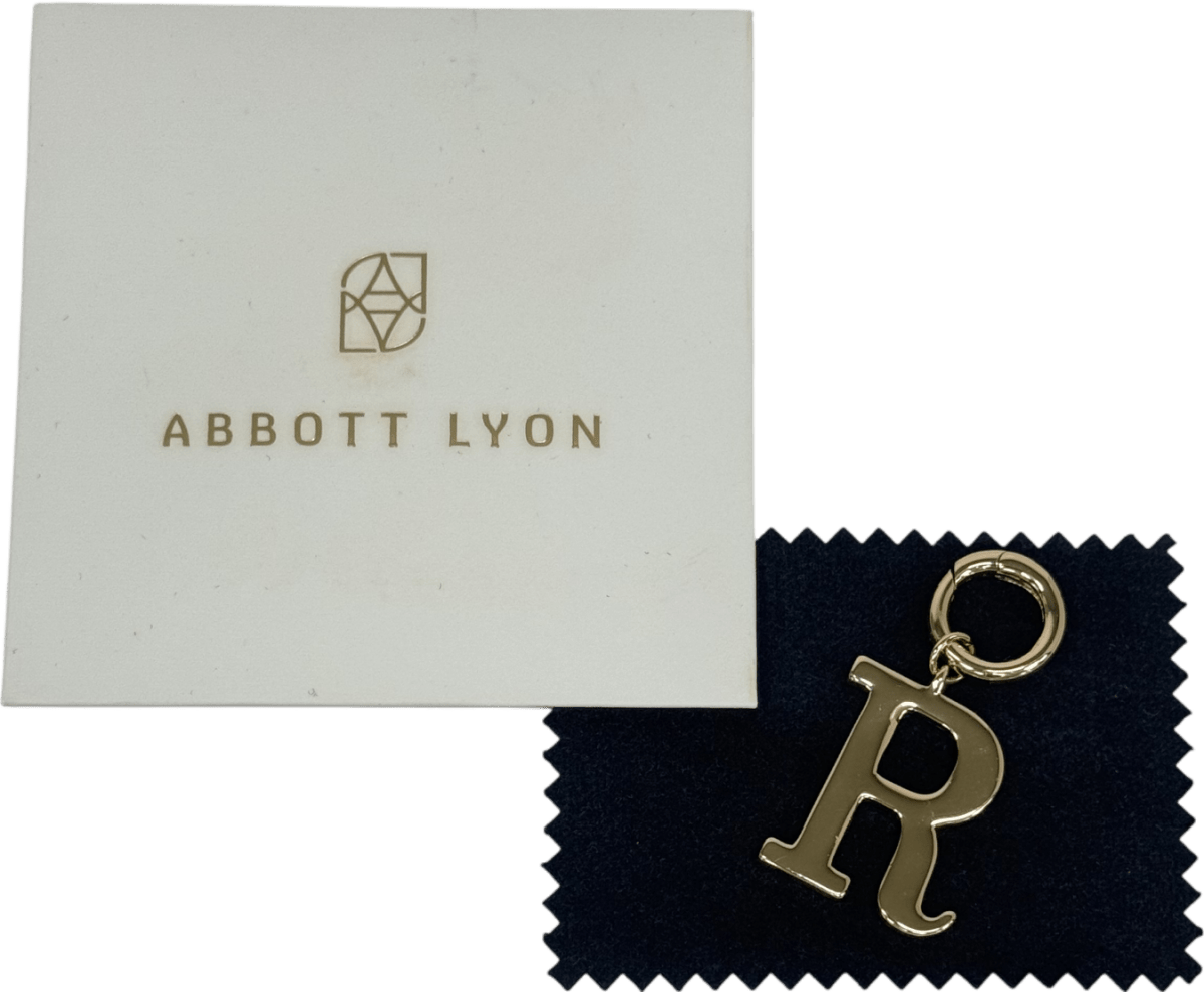 Abbott Lyon 18k Gold Plated Initial “R” Charm - Reliked
