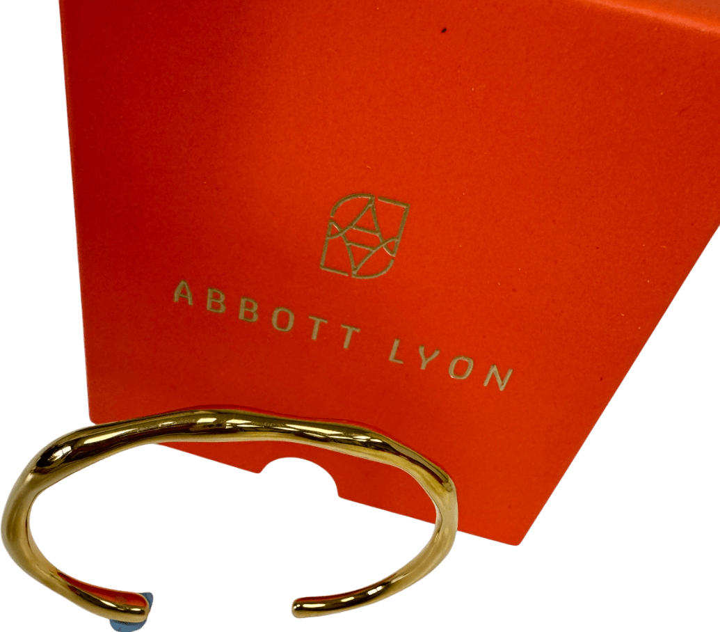 Abbott Lyon 18k Gold plated Molten Bangle (gold) One Size - Reliked