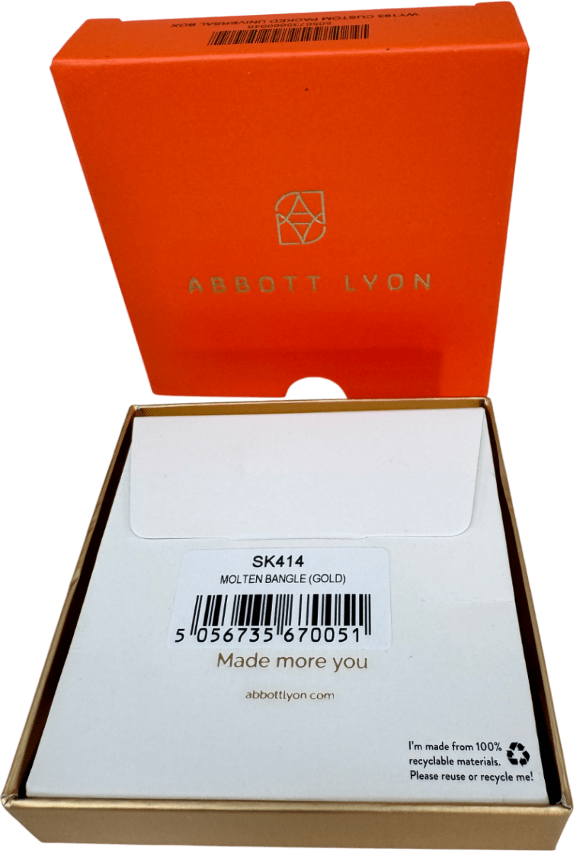 Abbott Lyon 18k Gold plated Molten Bangle (gold) One Size - Reliked