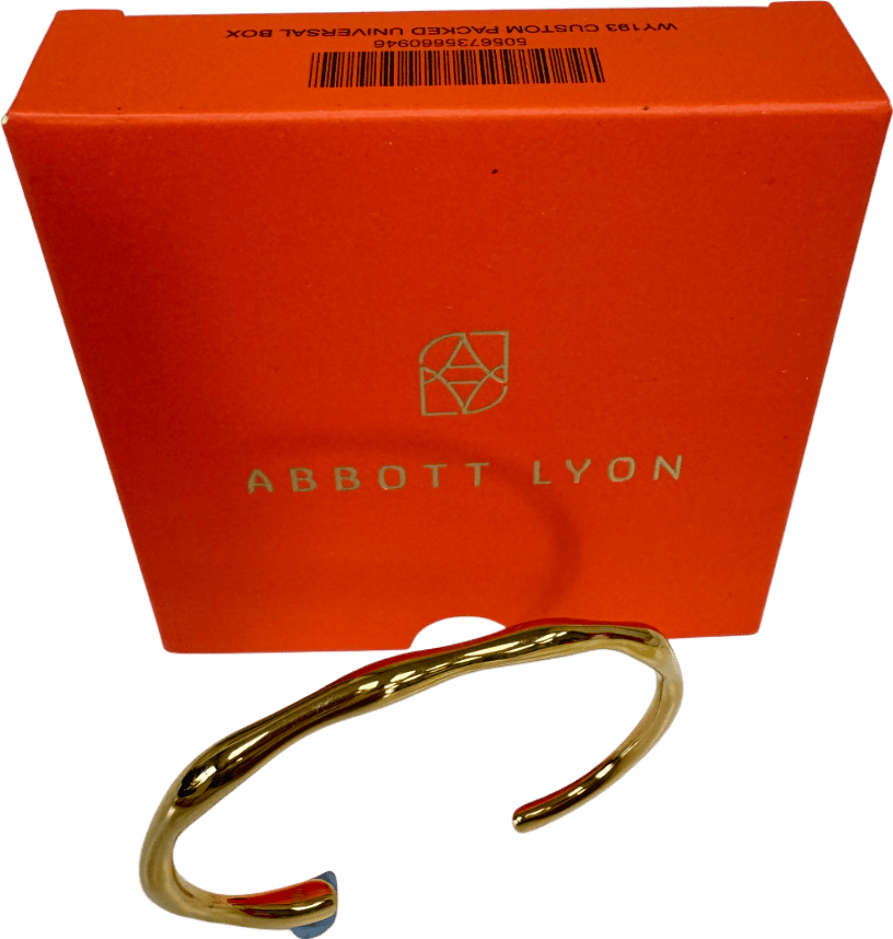 Abbott Lyon 18k Gold plated Molten Bangle (gold) One Size - Reliked