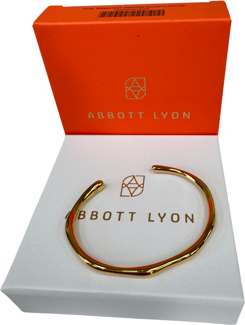 Abbott Lyon 18k Gold plated Molten Bangle (gold) One Size - Reliked