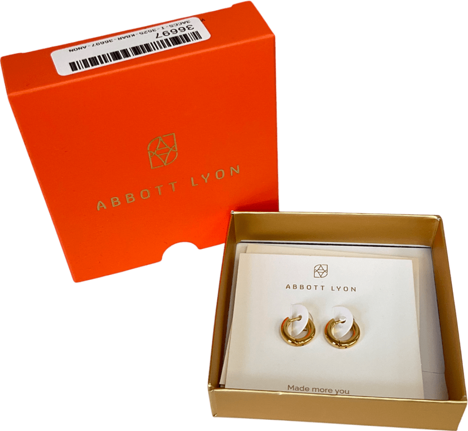 Abbott Lyon 18k gold plated Small Chunky Huggie Hoop Earrings - Reliked