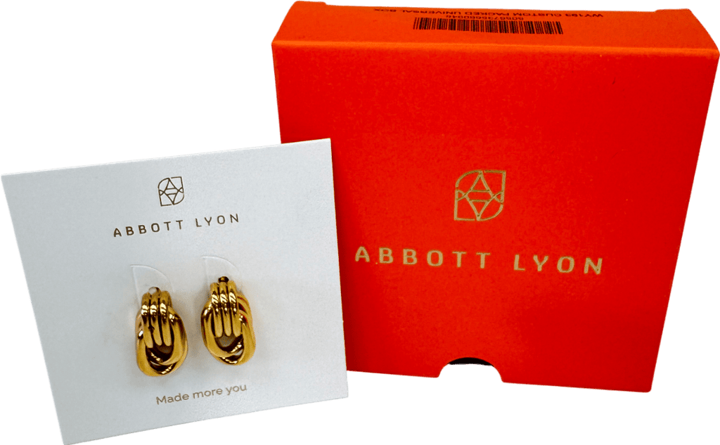 Abbott Lyon 18k Gold plated Statement Knot Studs (gold) One Size - Reliked